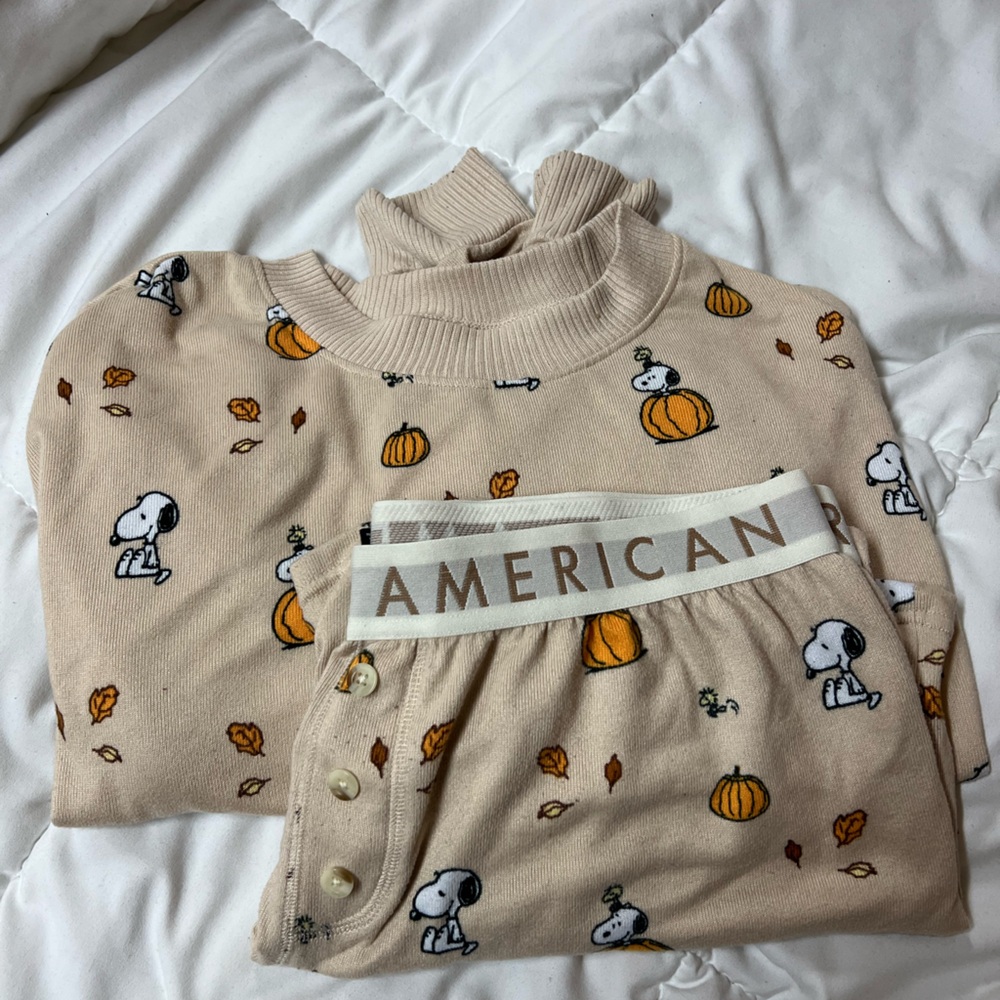 american eagle fall peanut pjs
